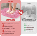 No-Bend Shower Foot Scrubber Mat – Wash Your Feet without Bending