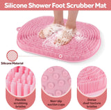 No-Bend Shower Foot Scrubber Mat – Wash Your Feet without Bending