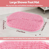 No-Bend Shower Foot Scrubber Mat – Wash Your Feet without Bending