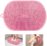 No-Bend Shower Foot Scrubber Mat – Wash Your Feet without Bending